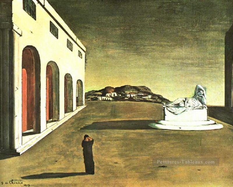 mélancolique d’une belle journée 1913 Giorgio de Chirico surréalisme métaphysique Peintures à l'huile